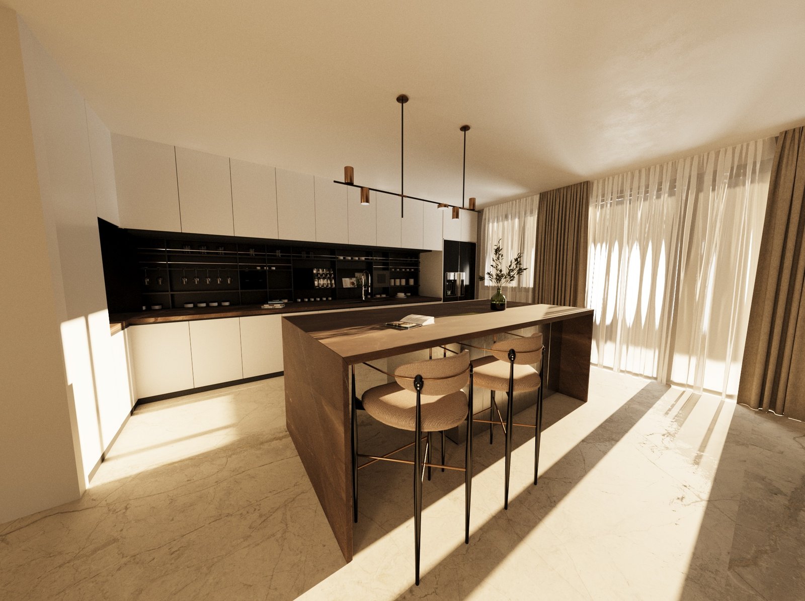 Cocina contemporánea diseñada por MVO